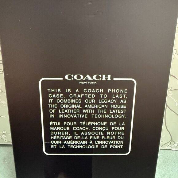 Coach iPhone 16 Pro Max MagSafe Protective Case Signature C  Black Grey Ombré - Picture 4 of 4